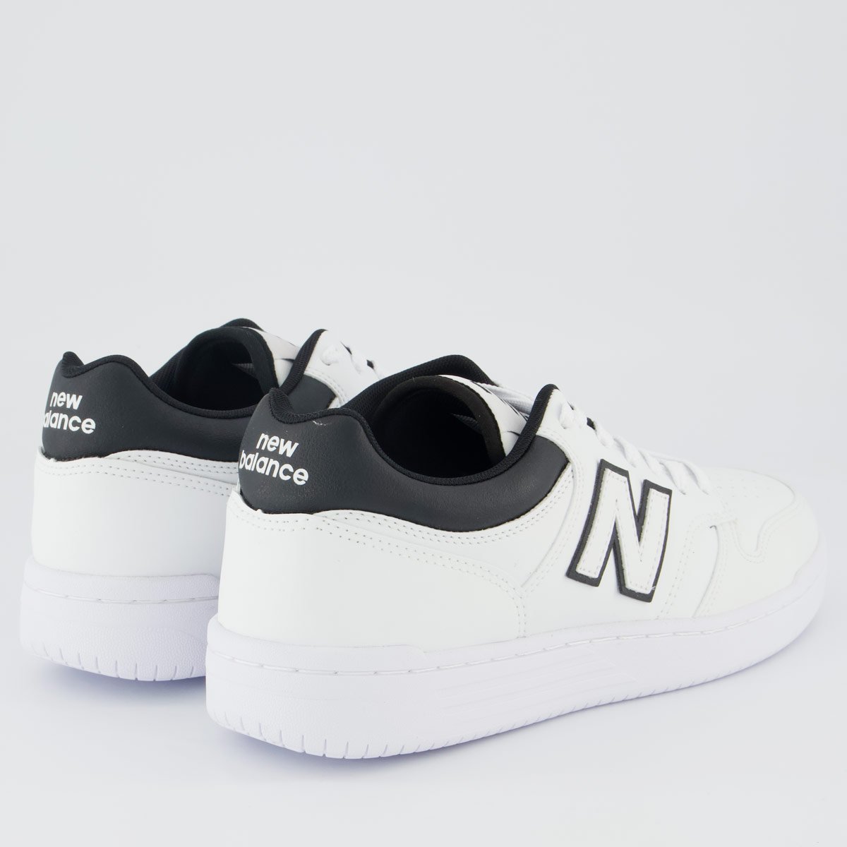 Tênis New Balance 480 L Branco e Preto Branco 3