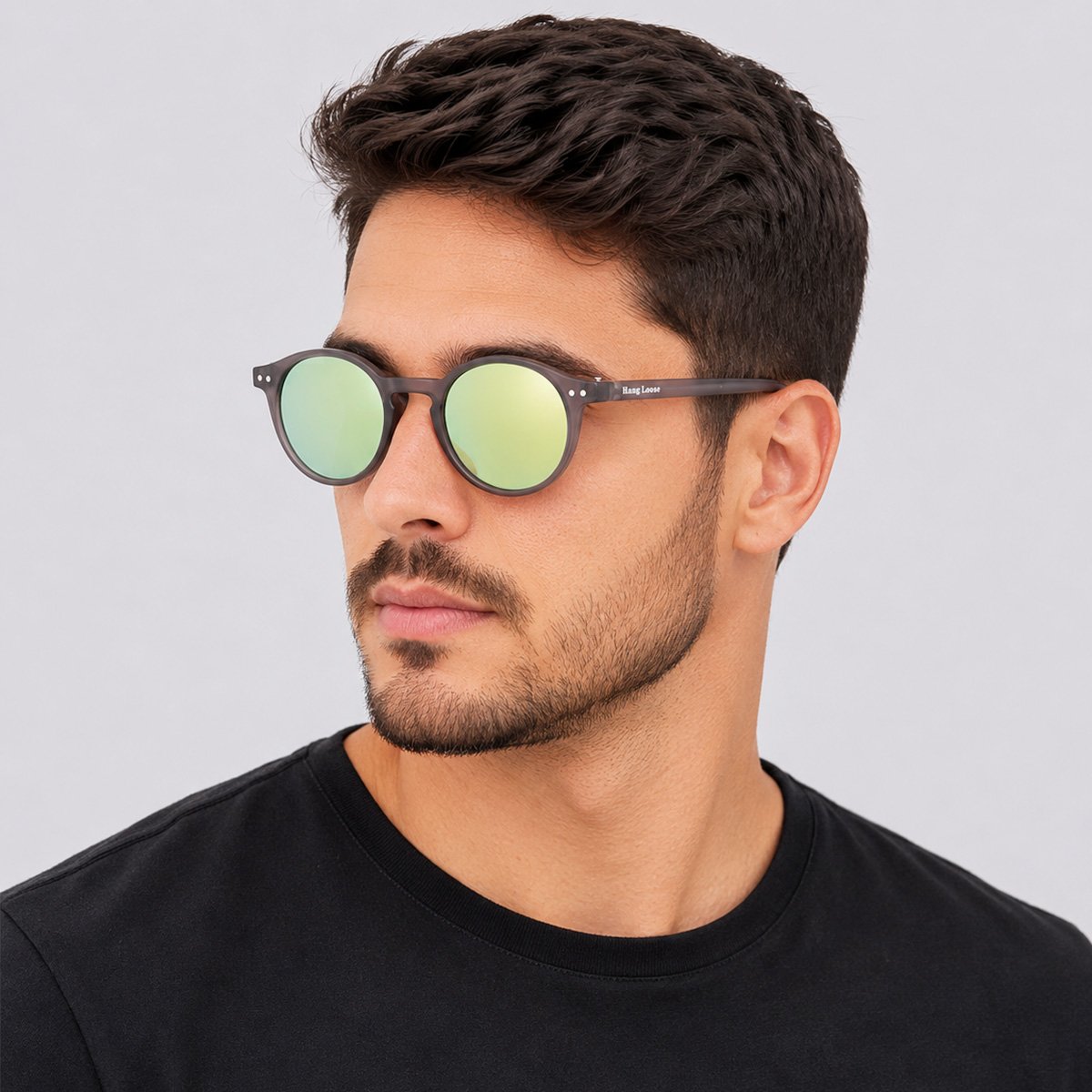 Óculos de Sol Hang Loose Bella Preto e Amarelo Preto 4