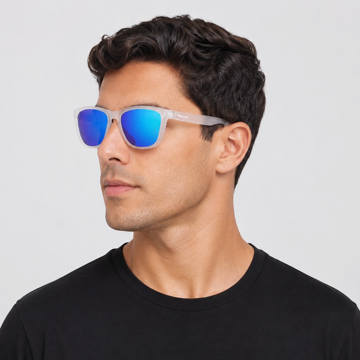 Óculos de Sol Hang Loose Asos Translúcido Cinza Azul 4