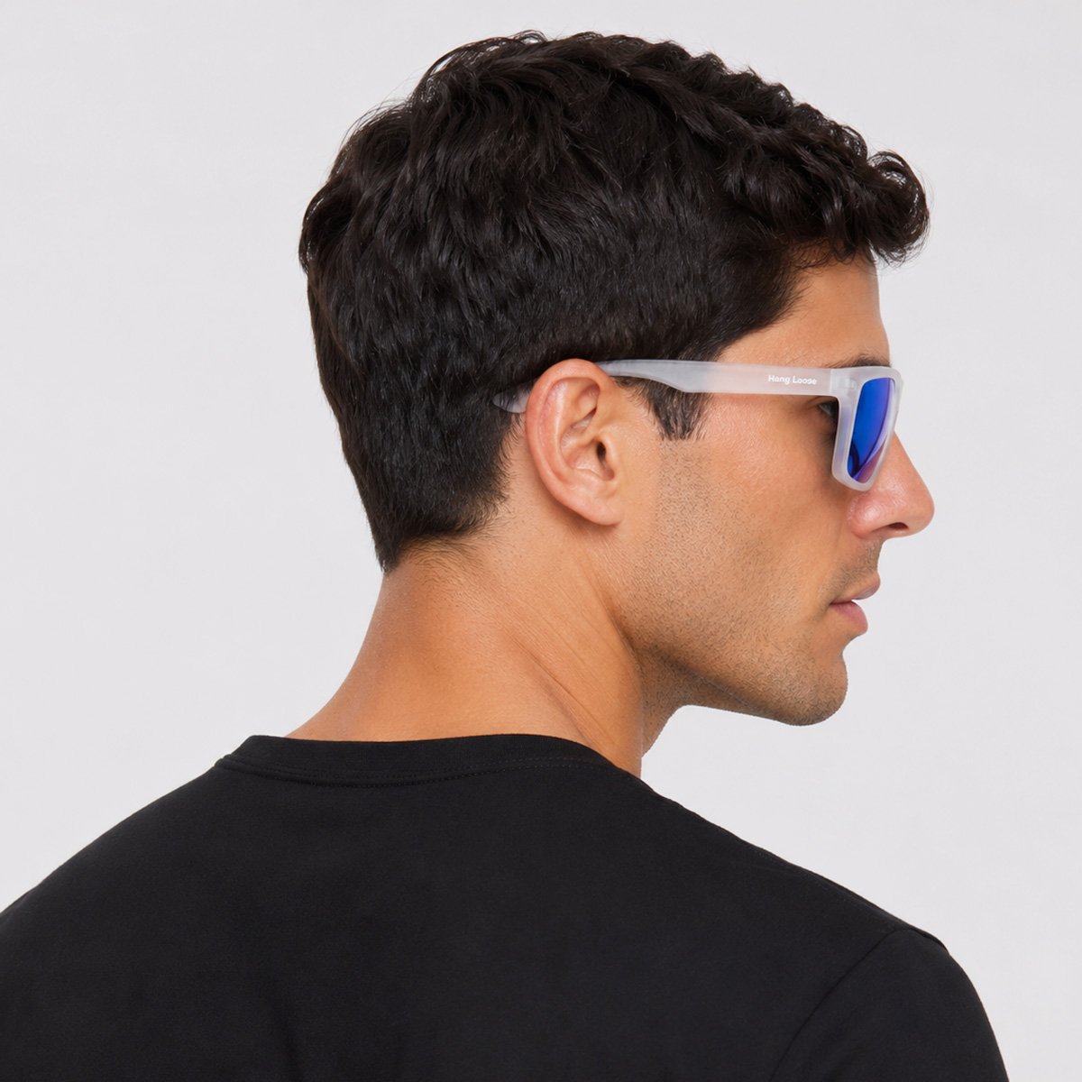 Óculos de Sol Hang Loose Asos Translúcido Cinza Azul 5