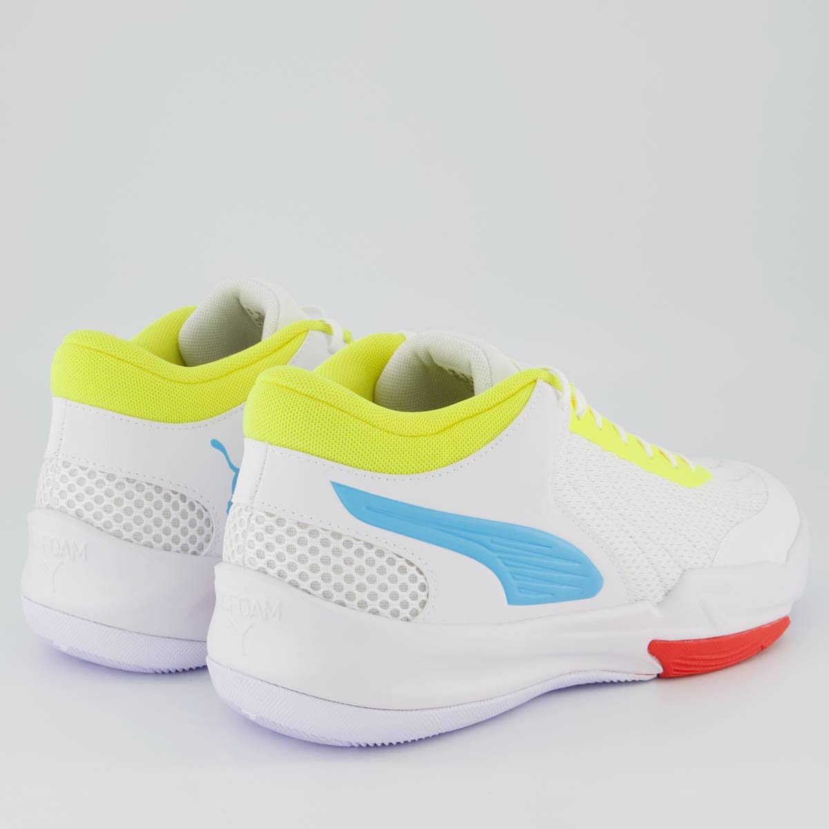 Tênis Puma Court Pro 2 Branco e Azul Branco 3