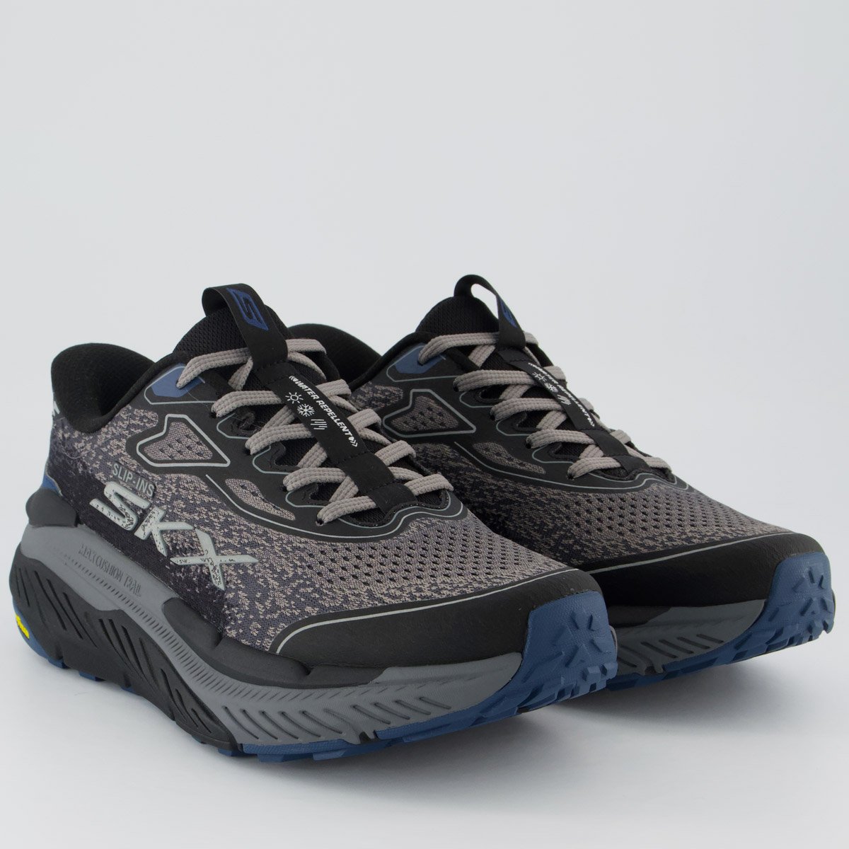 Tênis Skechers Max Cushioning Premier Trail Preto e Cinza Preto/Cinza 2