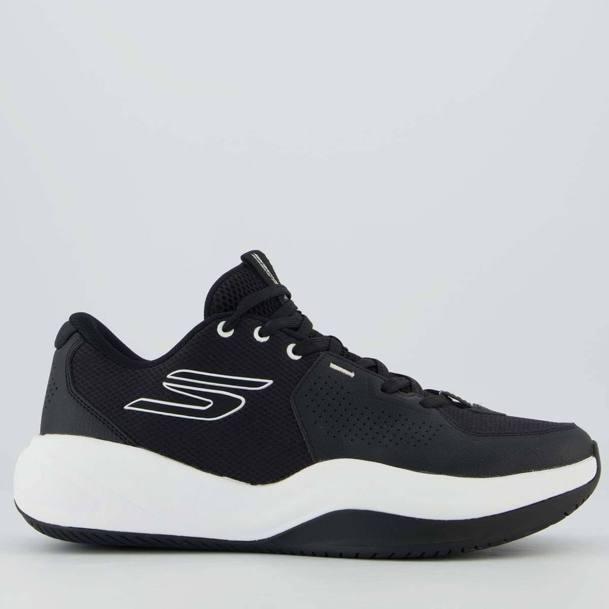 Tênis Skechers SKX Laegue Preto e Branco