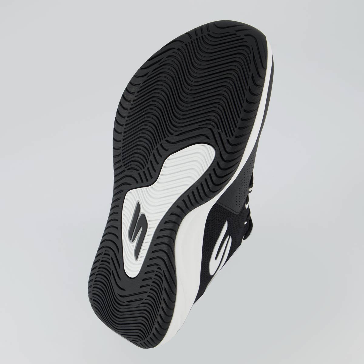 Tênis Skechers SKX Laegue Preto e Branco Preto 5