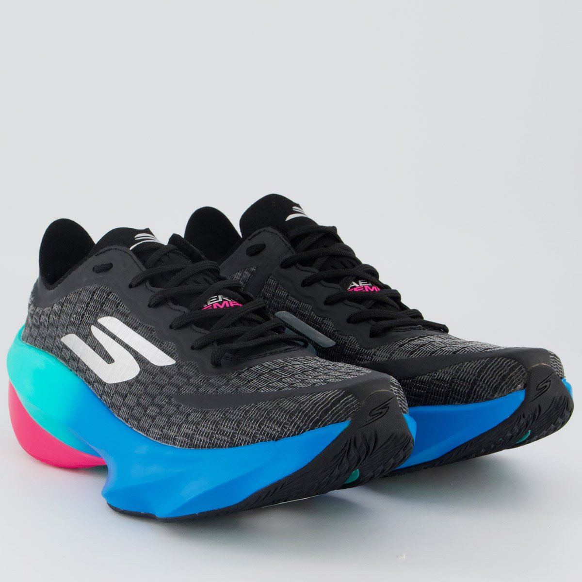 Tênis Skechers SKX Aero Tempo Feminino Preto e Azul Preto/Azul 2