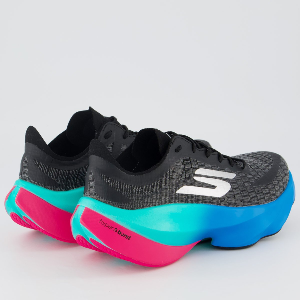 Tênis Skechers SKX Aero Tempo Feminino Preto e Azul Preto/Azul 3
