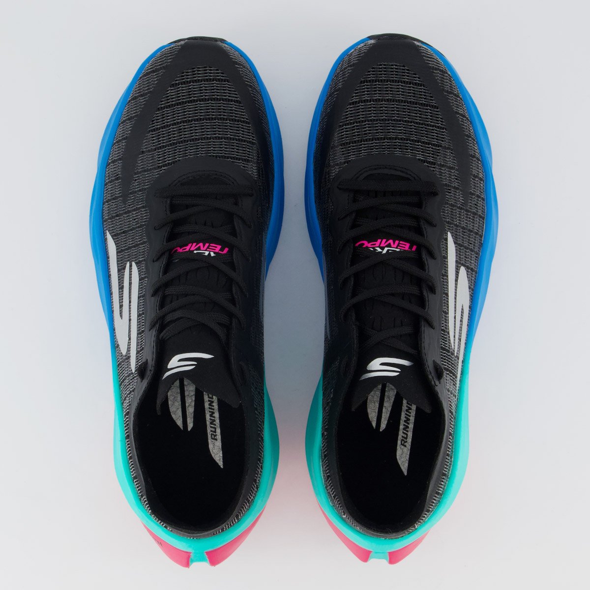 Tênis Skechers SKX Aero Tempo Feminino Preto e Azul Preto/Azul 4