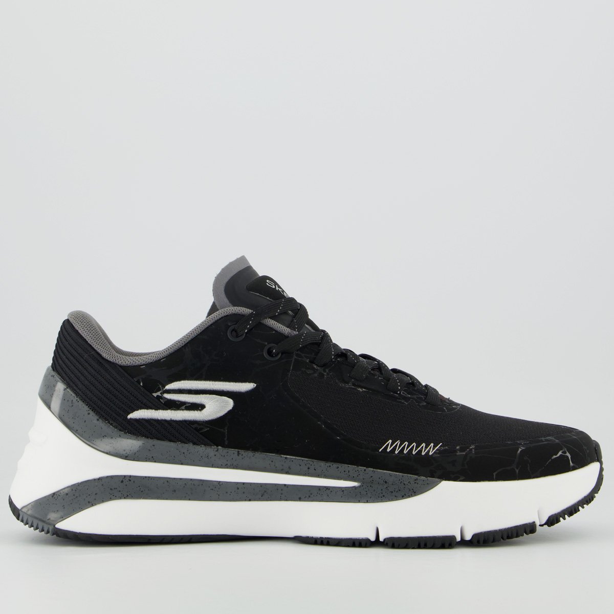 Tênis Skechers Full Court Press Preto e Branco