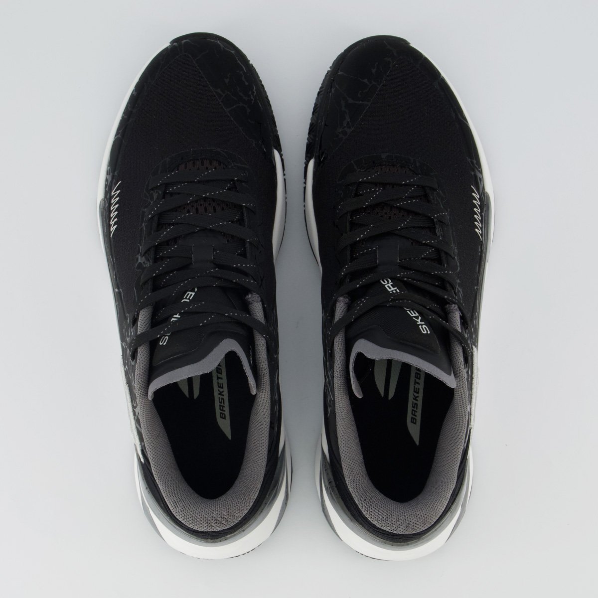 Tênis Skechers Full Court Press Preto e Branco Preto 4