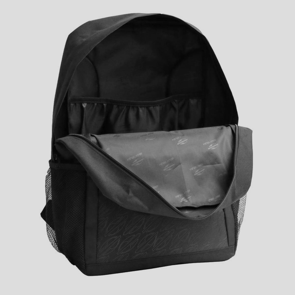 Mochila Mormaii Emborrachada Esportiva Preta Preto 5