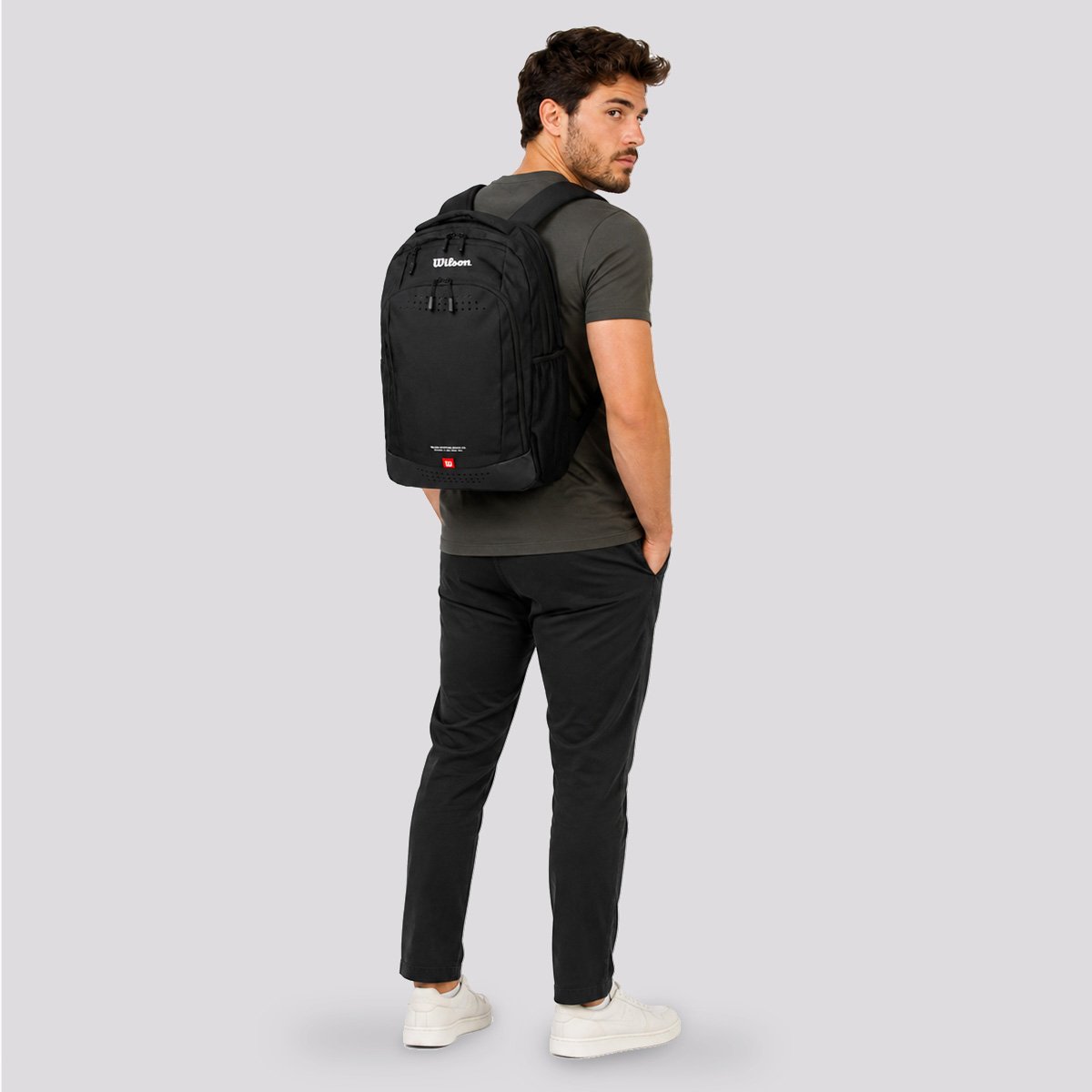 Mochila Em Poliester Wilson Preta Preto 2