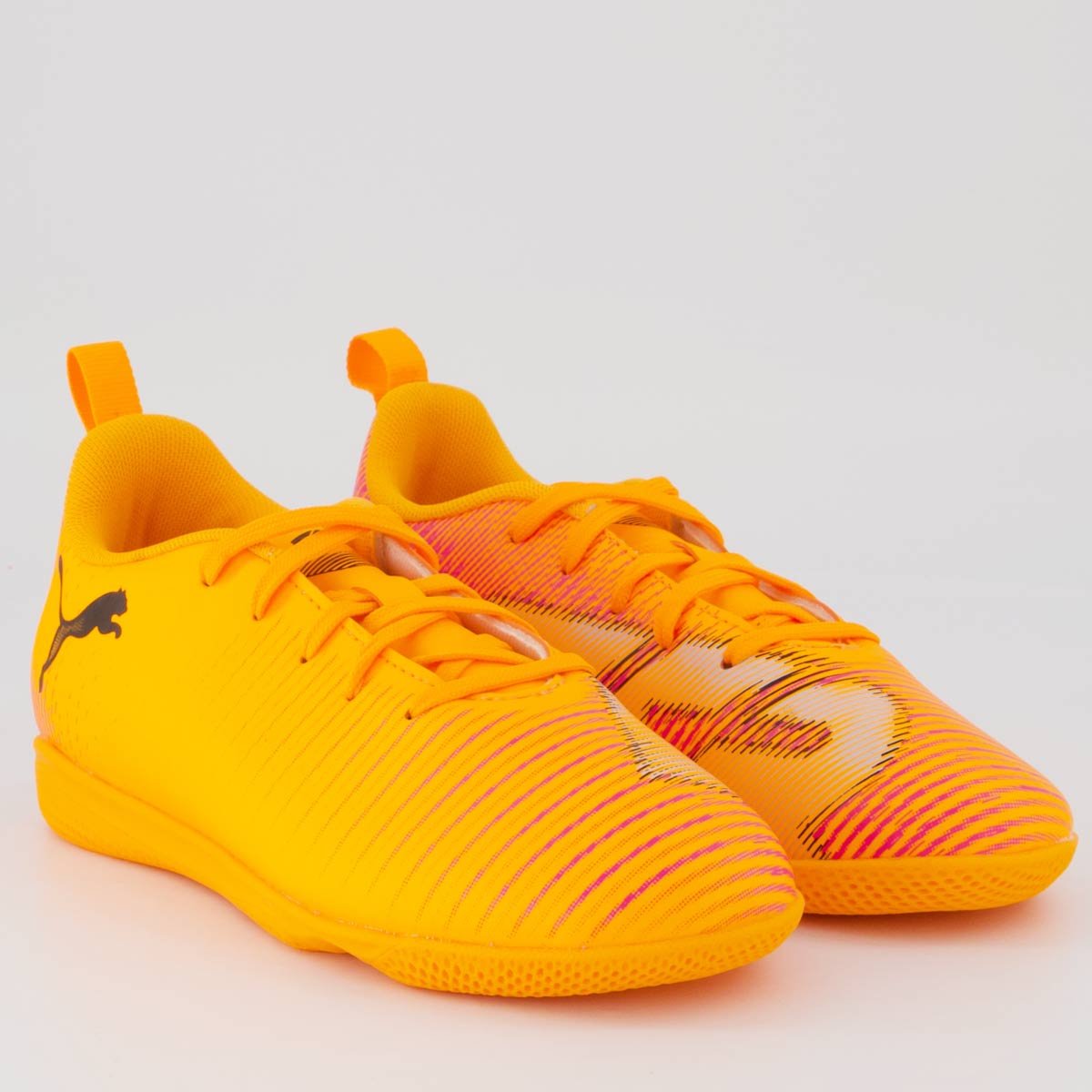 Chuteira Puma Future 8 Play Futsal Juvenil Laranja Laranja 2