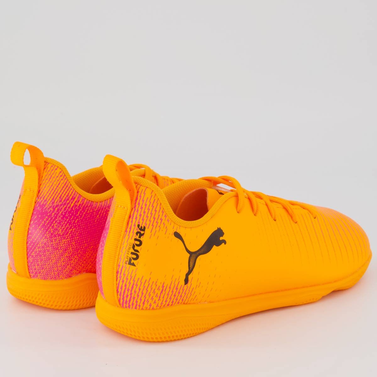 Chuteira Puma Future 8 Play Futsal Juvenil Laranja Laranja 3