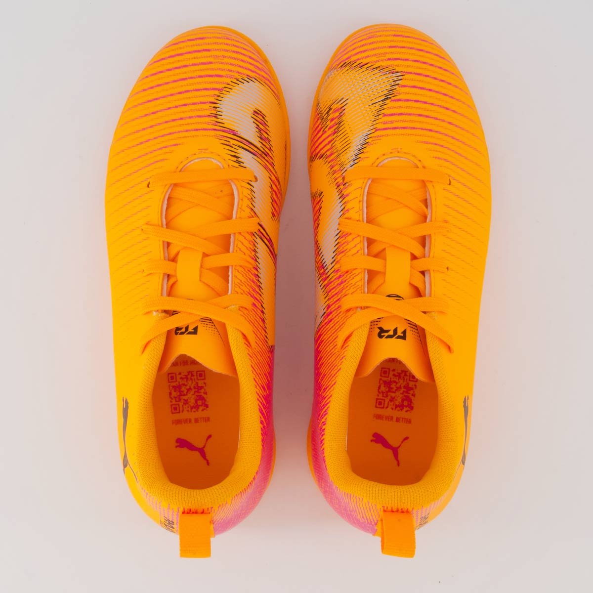 Chuteira Puma Future 8 Play Futsal Juvenil Laranja Laranja 4
