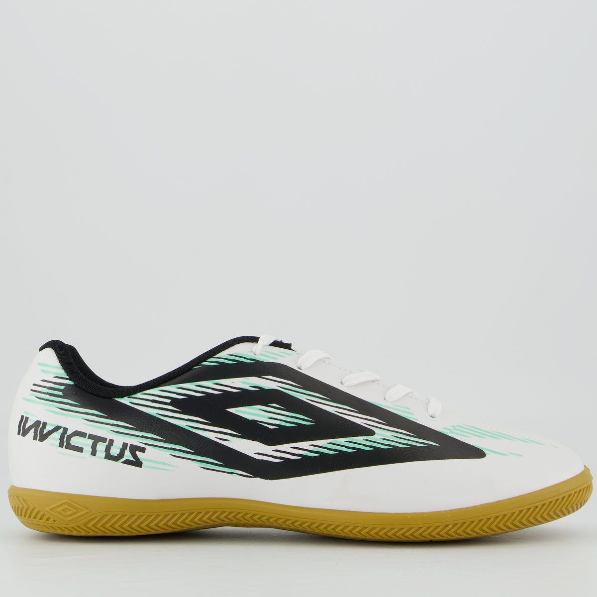 Chuteira Umbro Invictus Futsal Branca e Verde