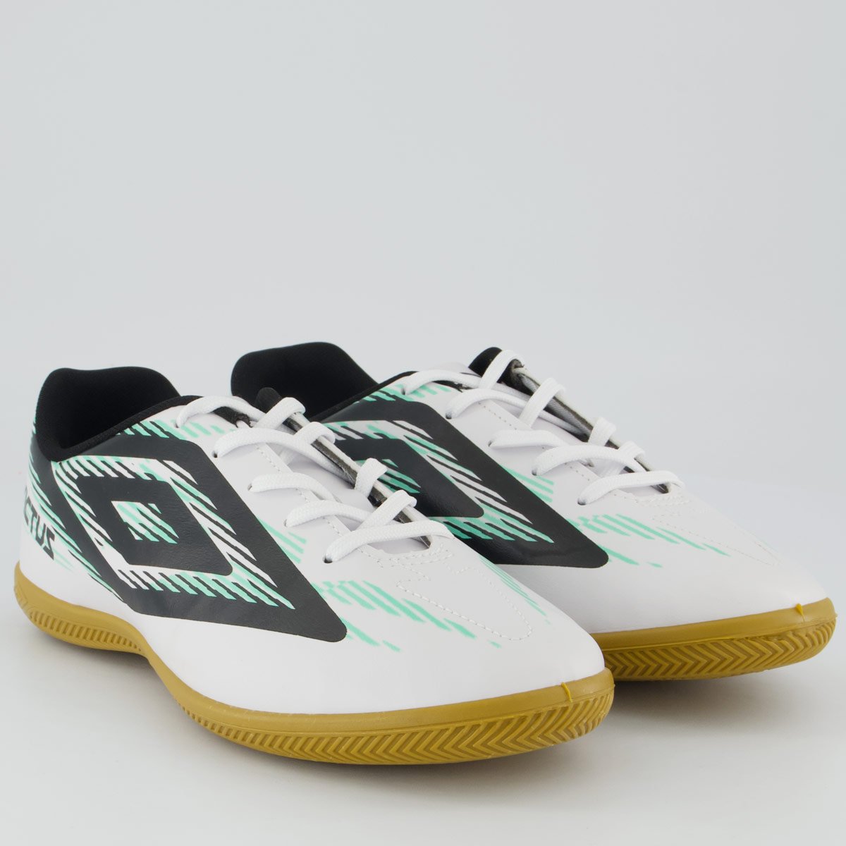 Chuteira Umbro Invictus Futsal Branca e Verde Branco/Verde 2