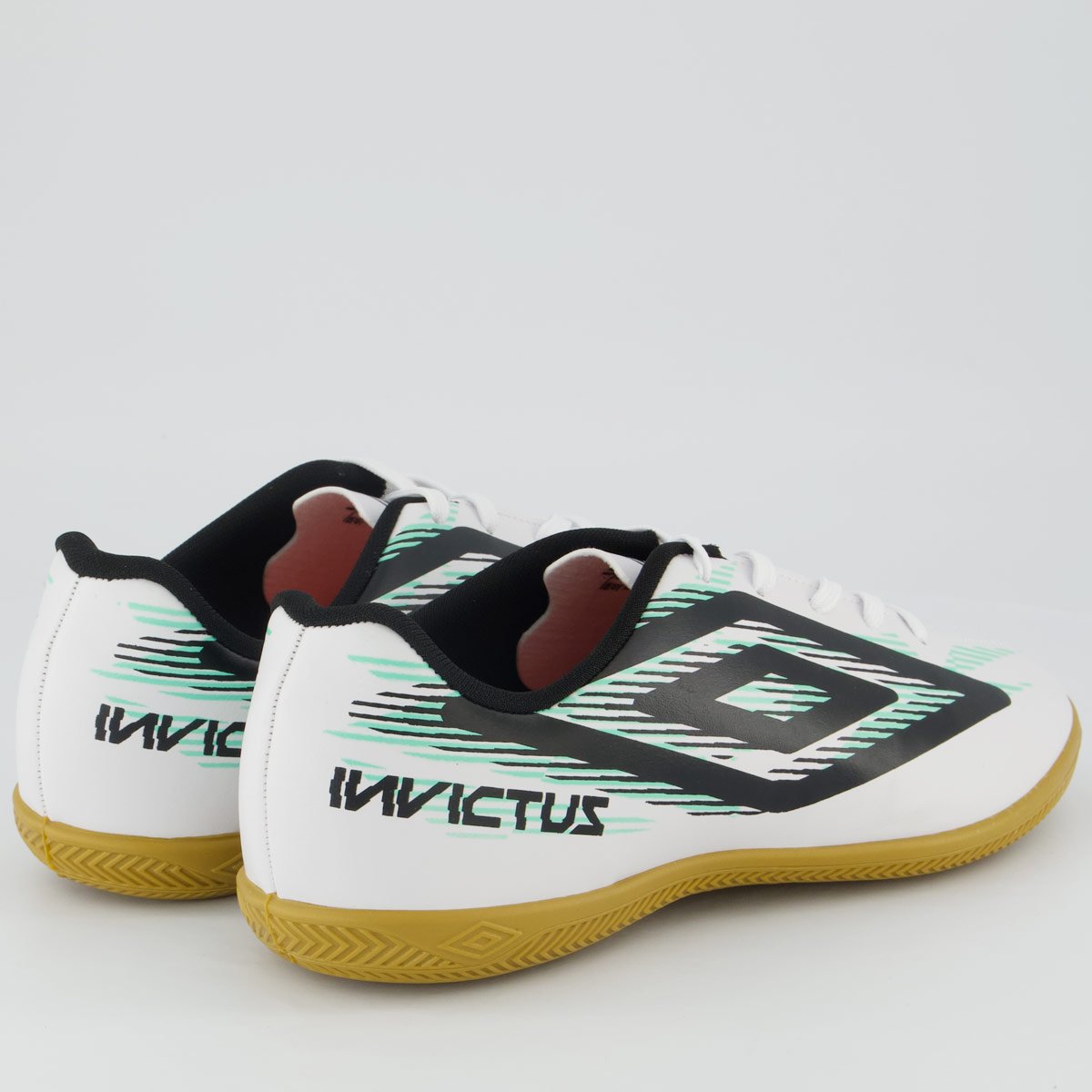 Chuteira Umbro Invictus Futsal Branca e Verde Branco/Verde 3