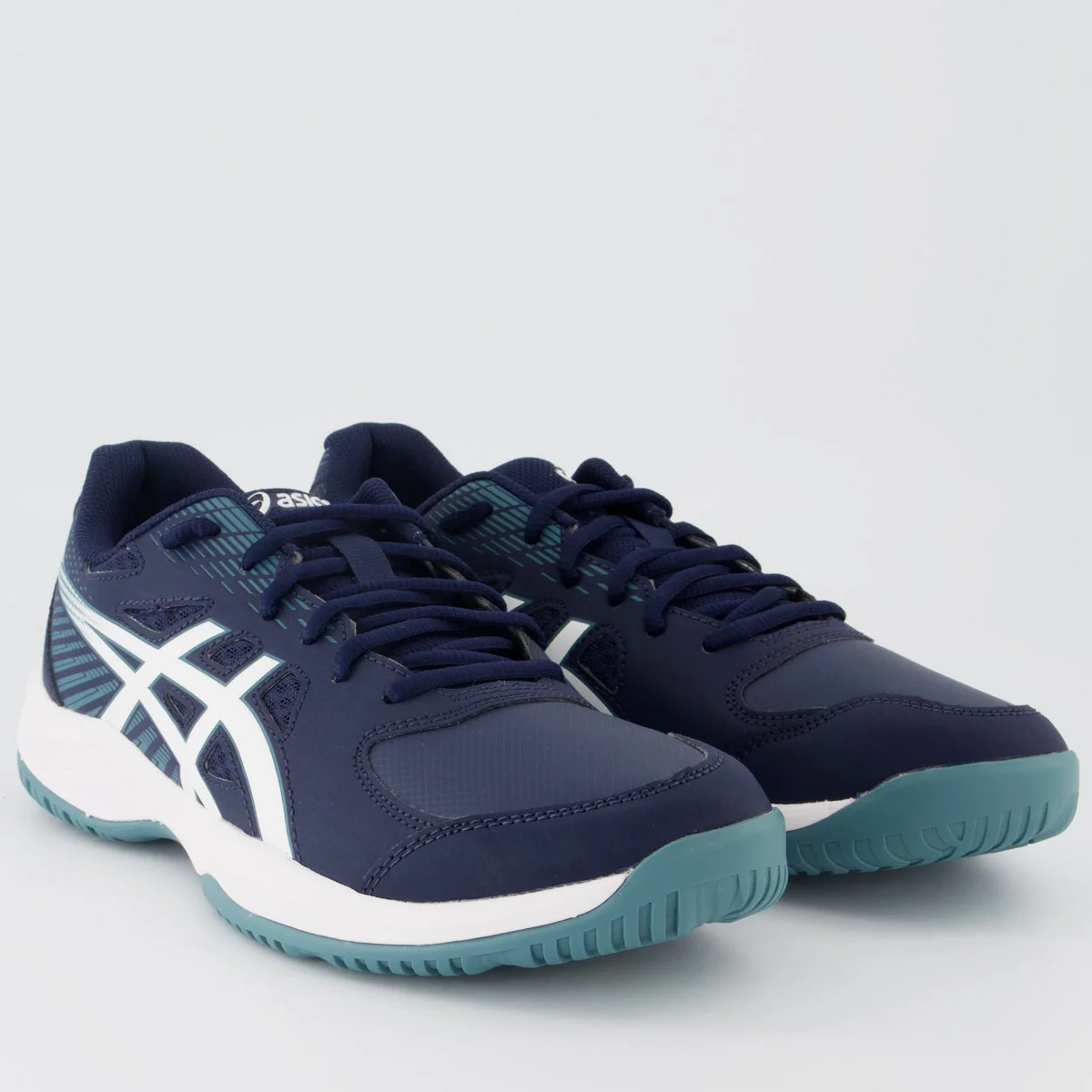 Tênis Asics Court Slide 4 Azul Marinho e Branco Azul 2