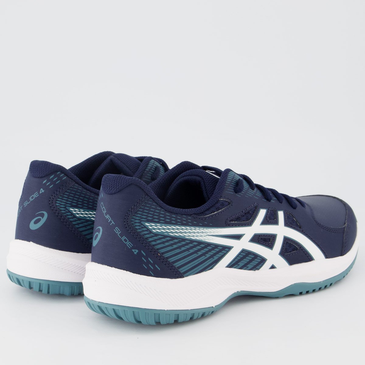 Tênis Asics Court Slide 4 Azul Marinho e Branco Azul 3