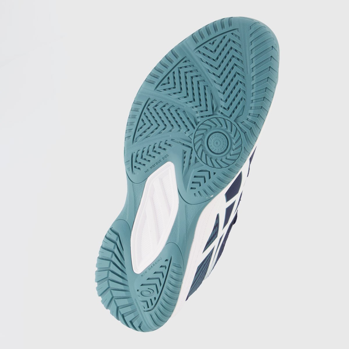 Tênis Asics Court Slide 4 Azul Marinho e Branco Azul 5