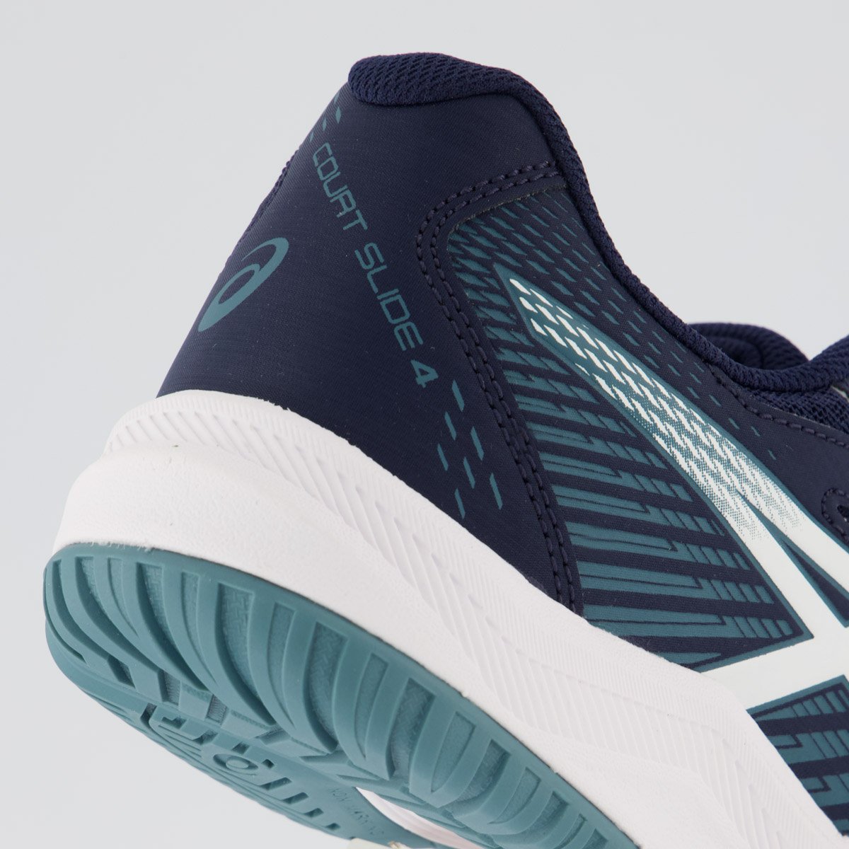 Tênis Asics Court Slide 4 Azul Marinho e Branco Azul 6