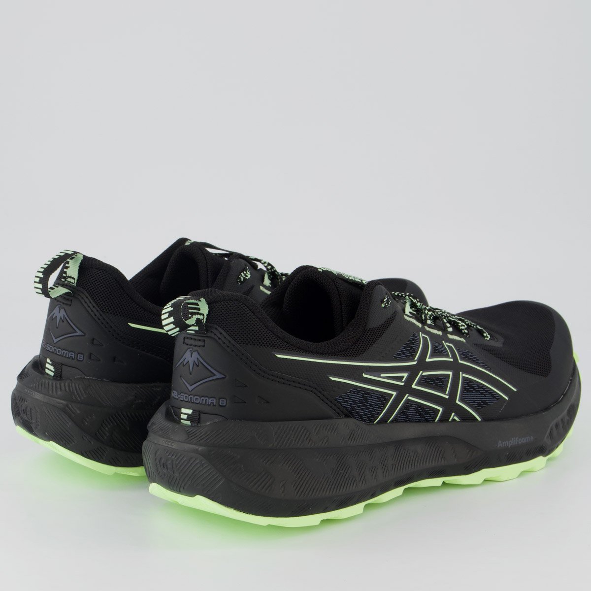 Tênis Asics Gel Sonoma 8 Preto e Verde Claro Preto 3