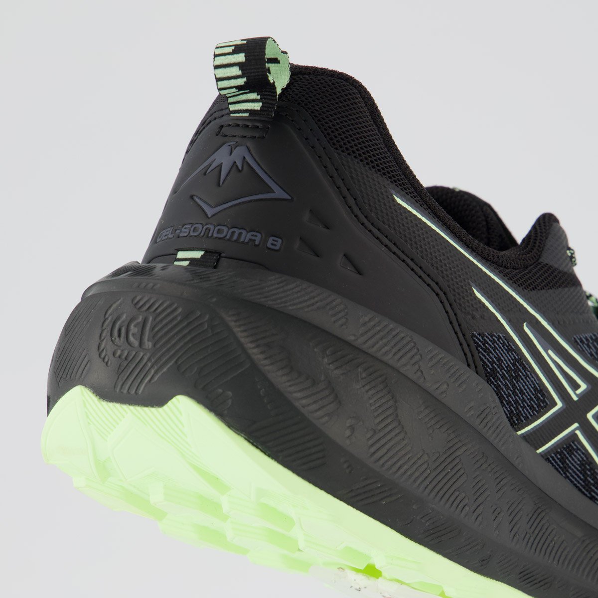 Tênis Asics Gel Sonoma 8 Preto e Verde Claro Preto 6