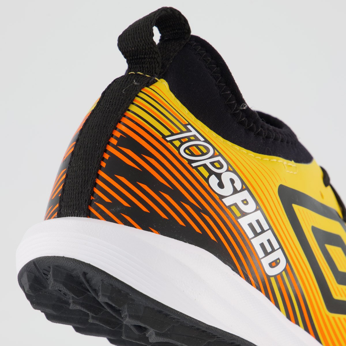 Chuteira Umbro Top Speed Club Society Laranja e Preta Laranja/Preto 6