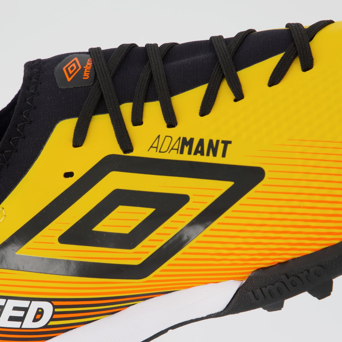 Chuteira Umbro Top Speed Club Society Laranja e Preta Laranja/Preto 7