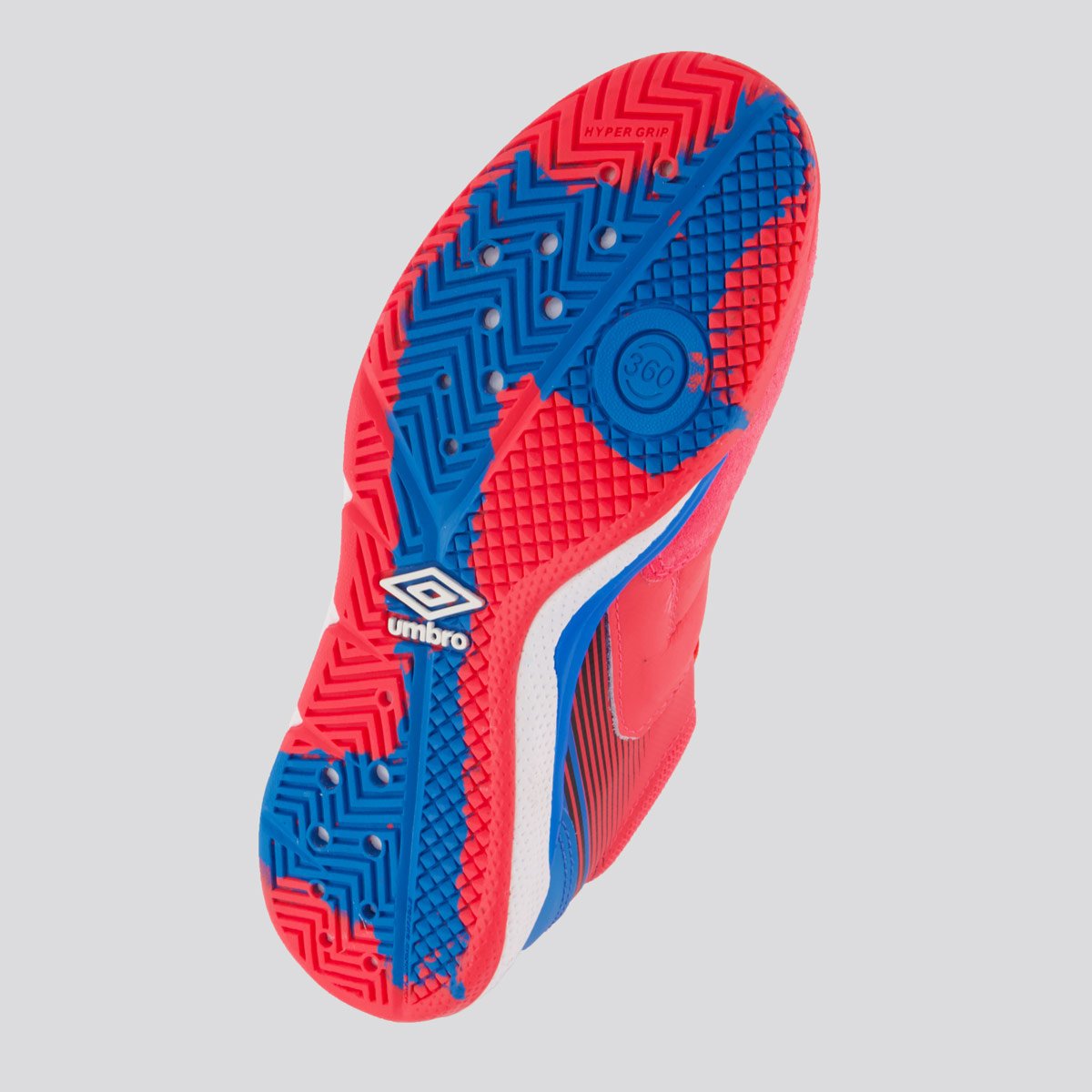 Chuteira Umbro Adamant Master Class Pro Bump Futsal Rosa e Azul Rosa 5