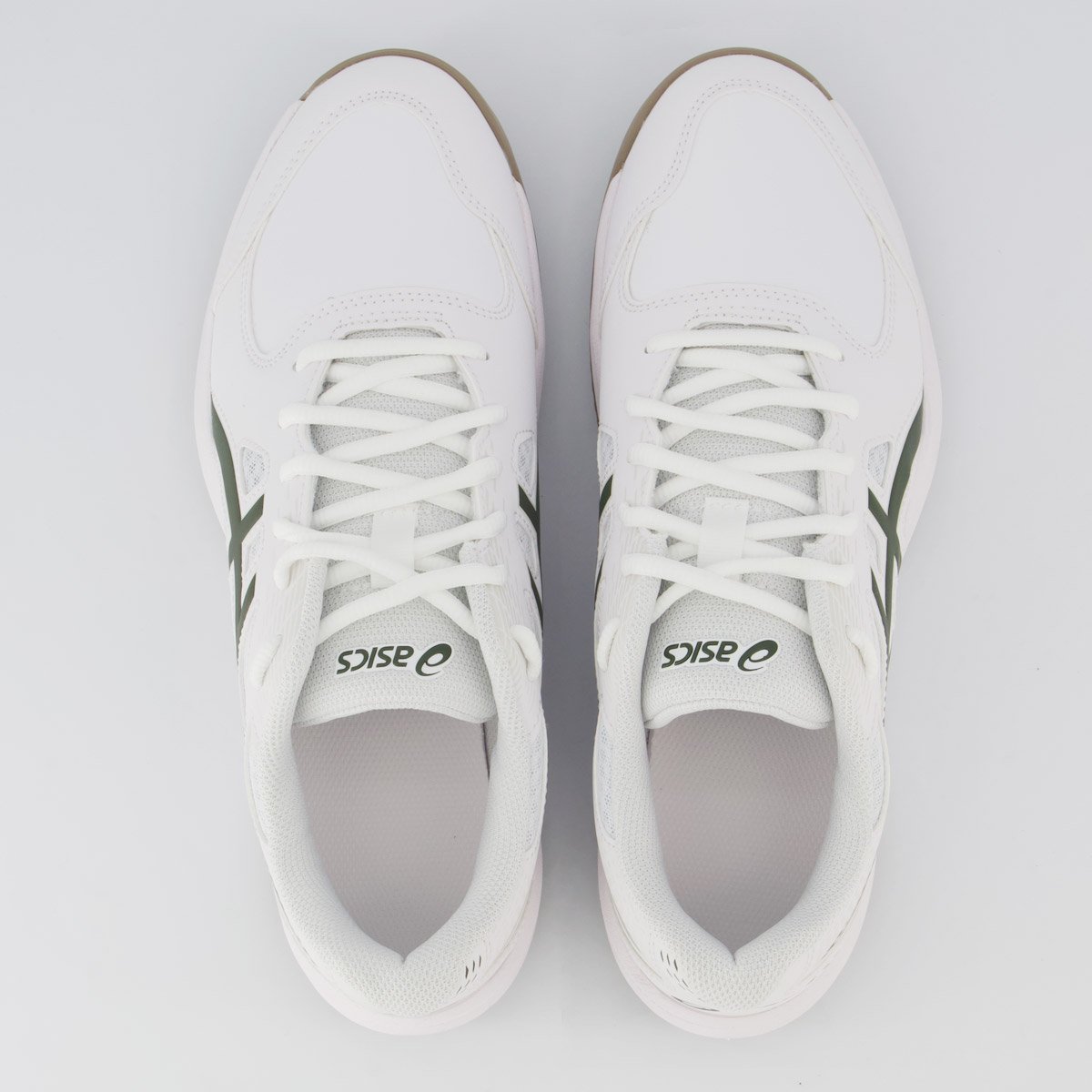 Tênis Asics Court-Slide 4 Branco e Verde Oliva Branco 4