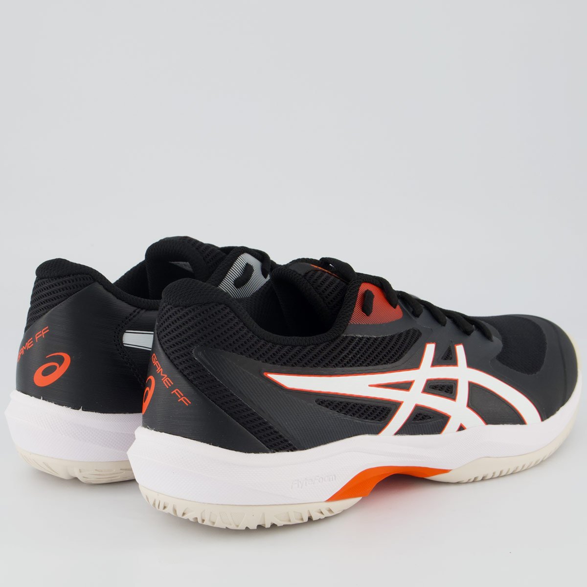 Tênis Asics Game FF Preto e Branco Preto 3