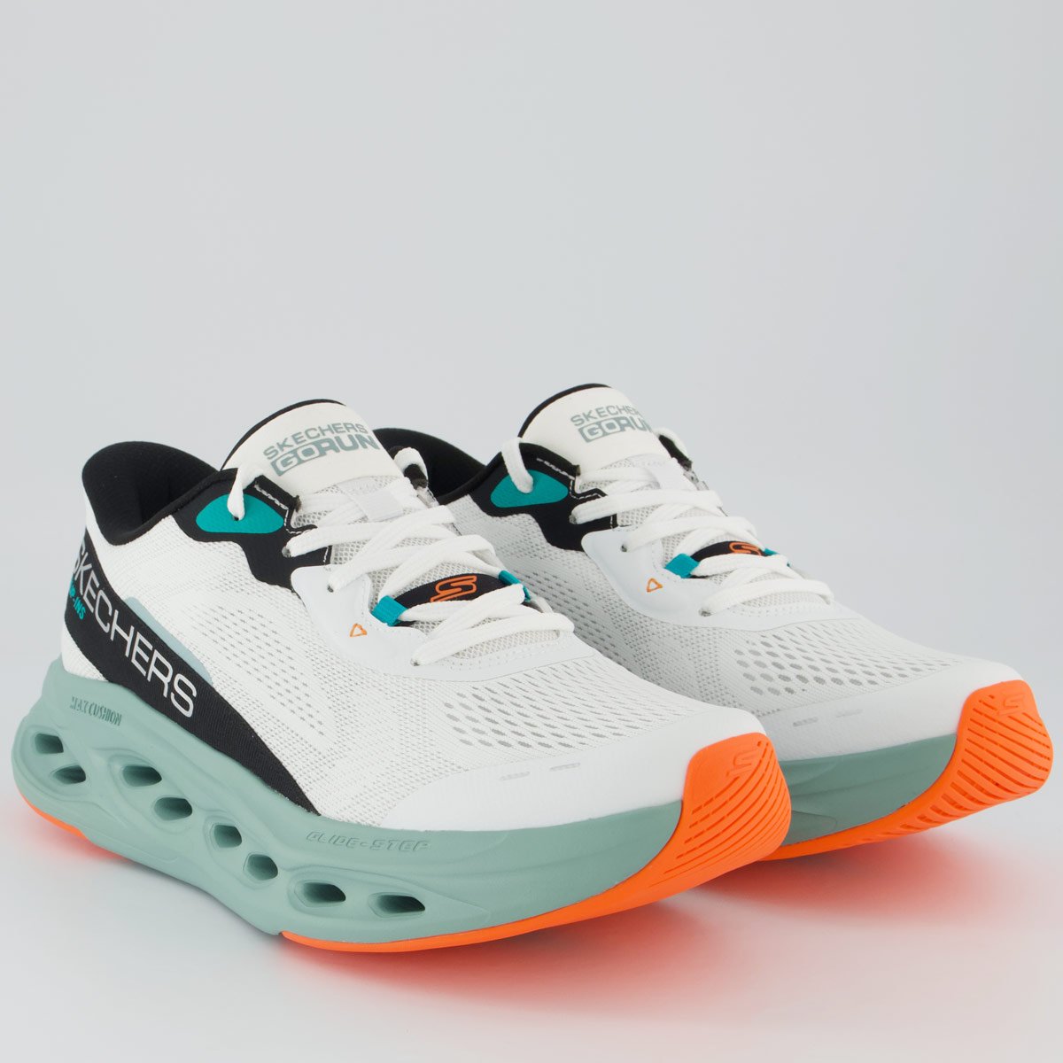 Tênis Skechers Max Cushioning Glide-Step Branco Branco 2