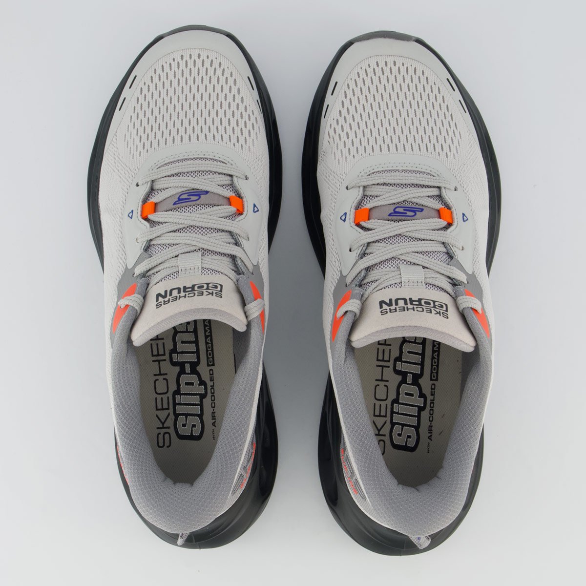 Tênis Skechers Max Cushioning Glide-Step Cinza Branco/Cinza 4