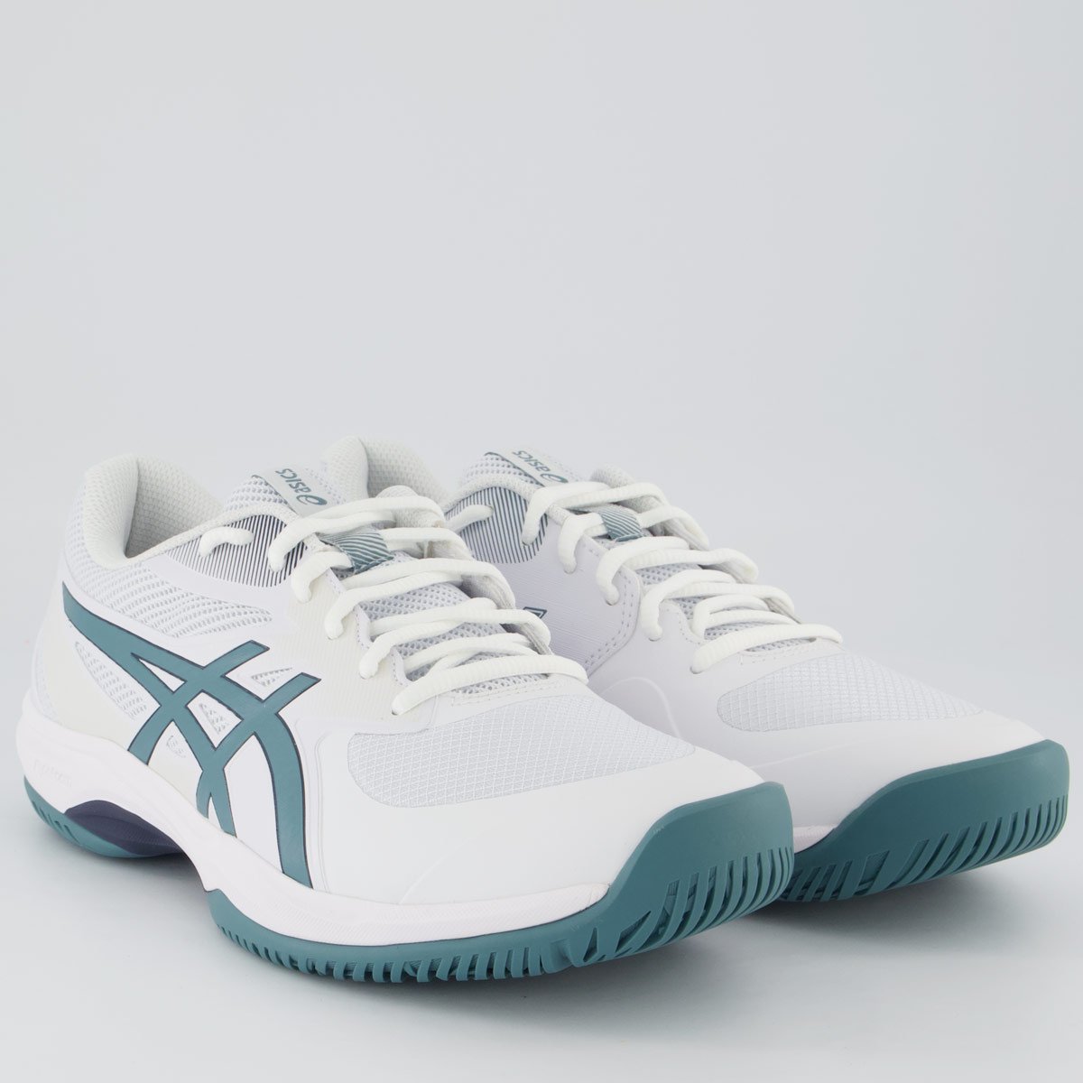 Tênis Asics Game FF Branco e Verde Branco 2