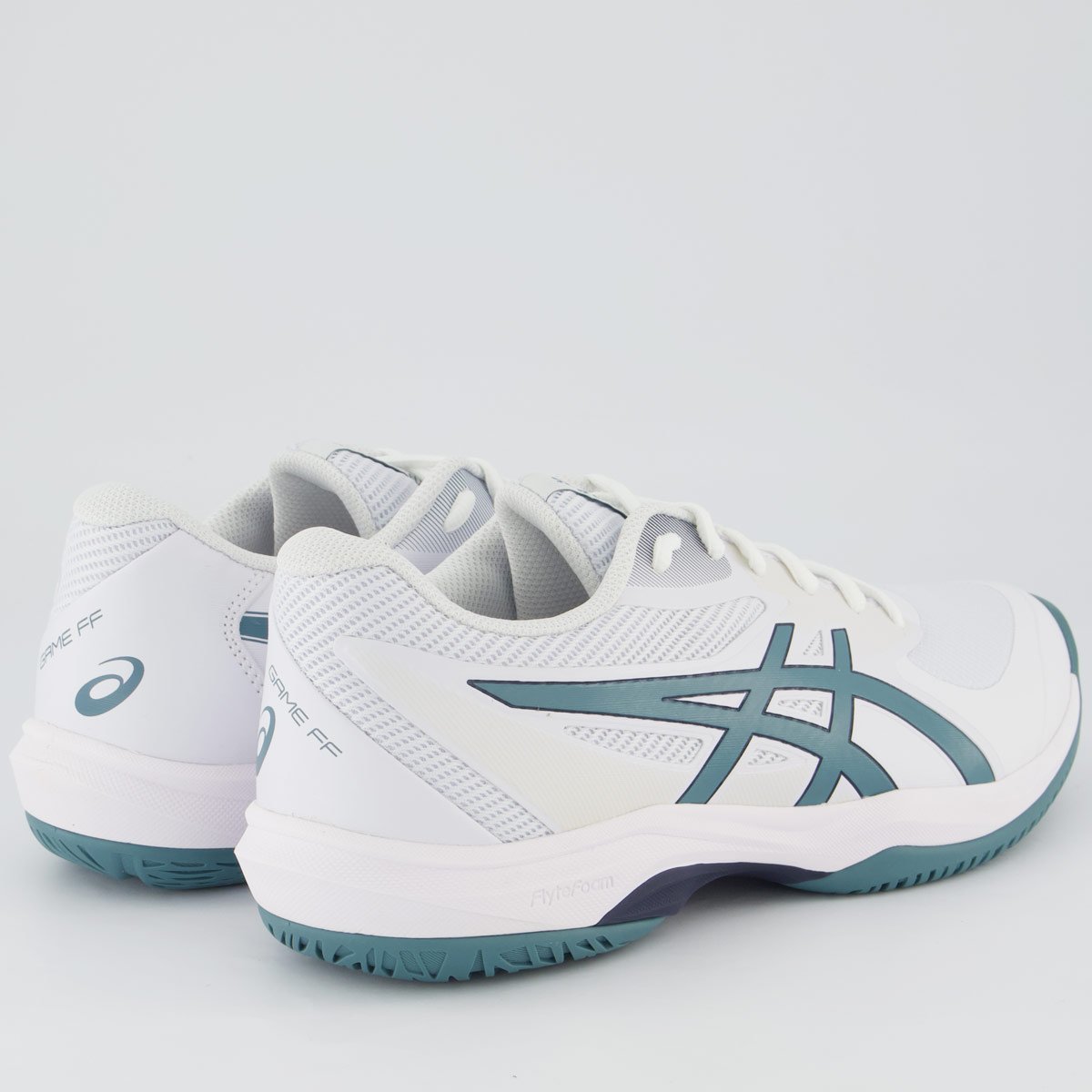 Tênis Asics Game FF Branco e Verde Branco 3