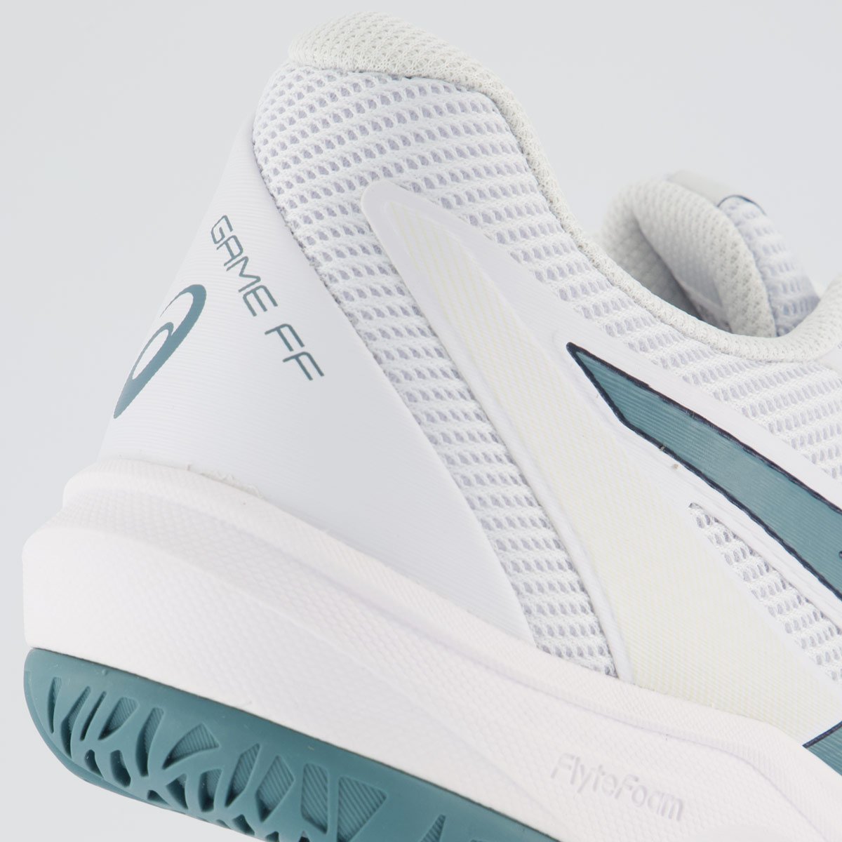 Tênis Asics Game FF Branco e Verde Branco 6