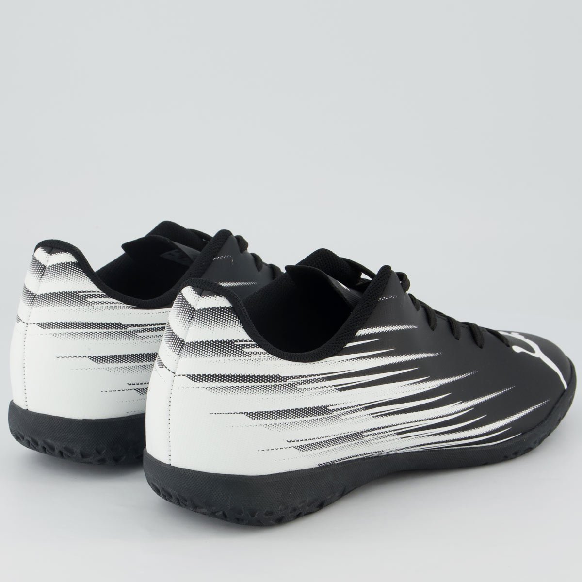 Chuteira Puma Attacanto II Futsal Preta e Branca Preto/Branco 3