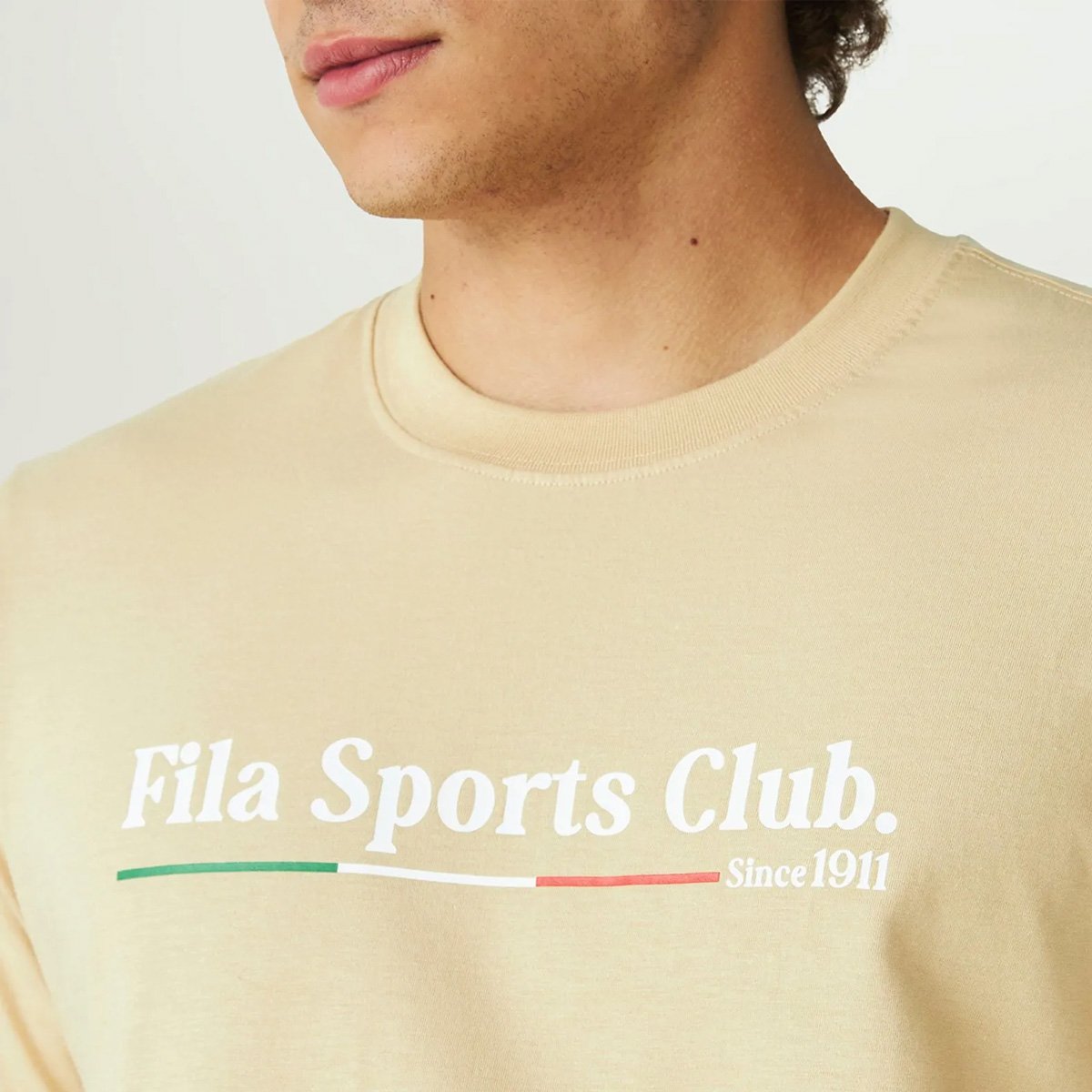 Camiseta Fila Regular Classic Bege Bege 4