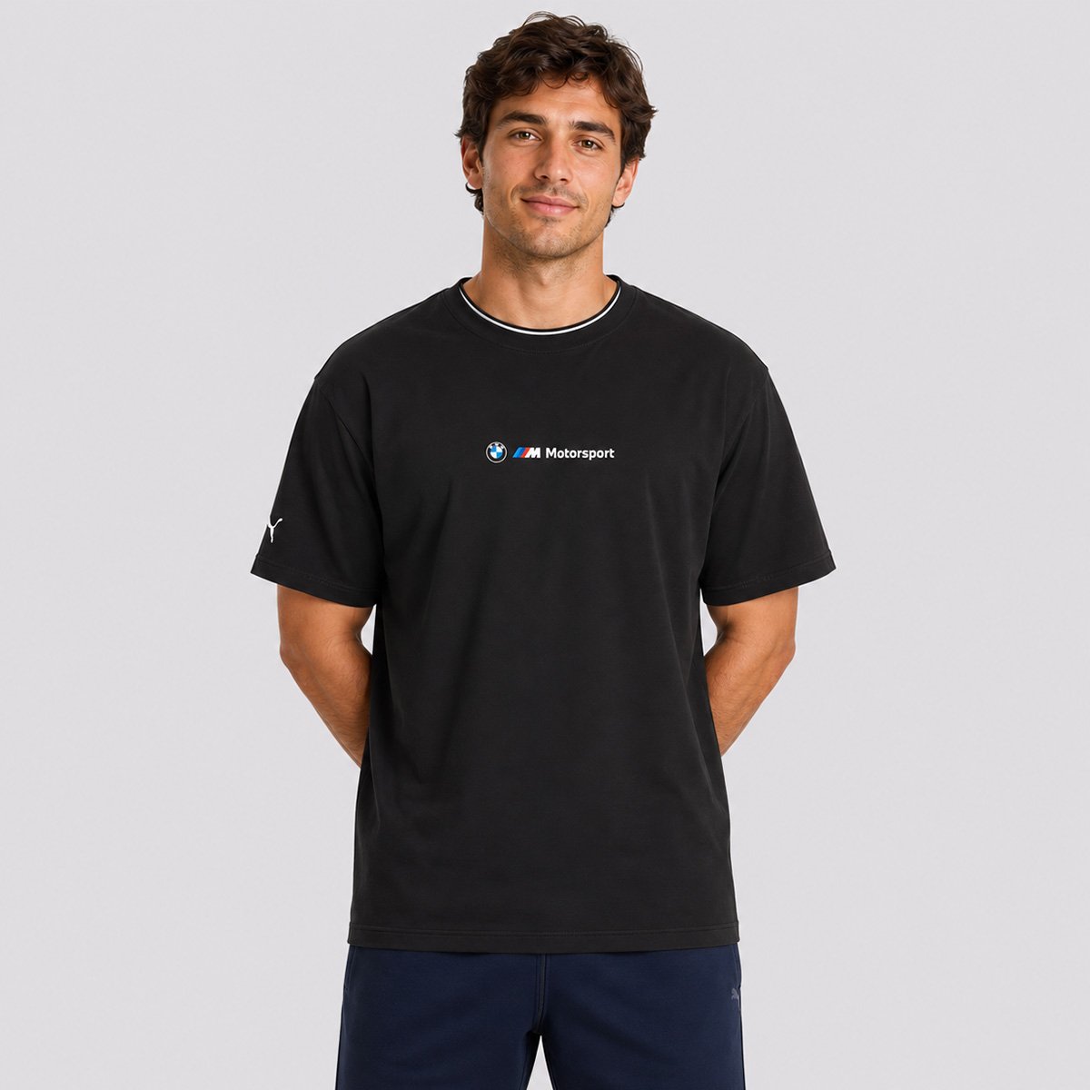 Camiseta Puma SMW Motorsport BMW Sportswear Graphic II Preta