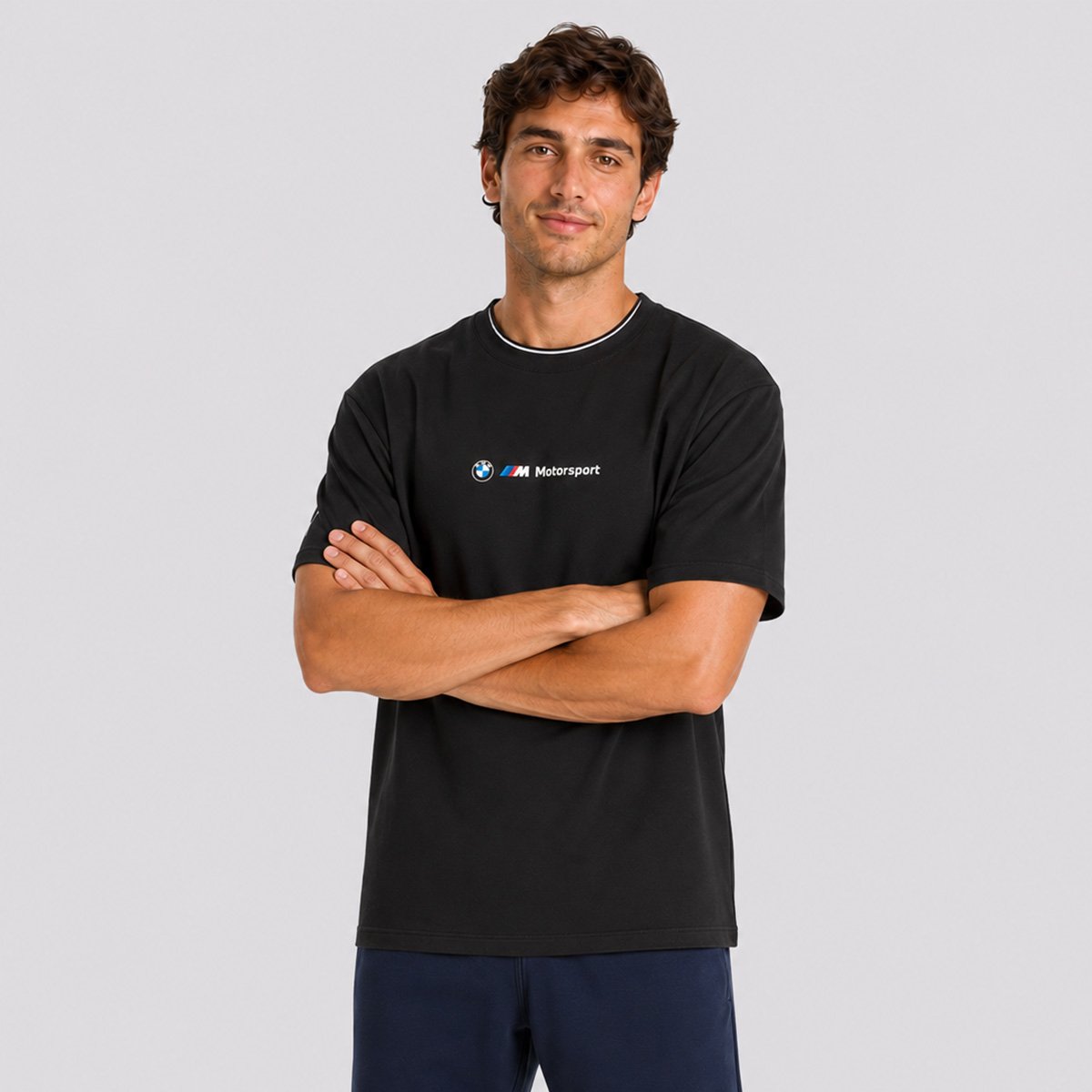 Camiseta Puma SMW Motorsport BMW Sportswear Graphic II Preta Preto 3
