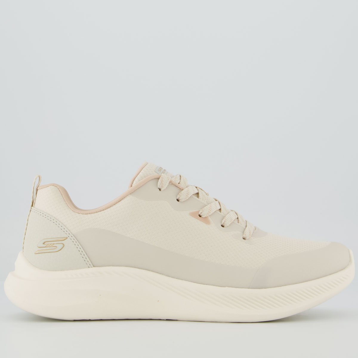 Tênis Skechers Bobs Moda Flex Feminino Bege