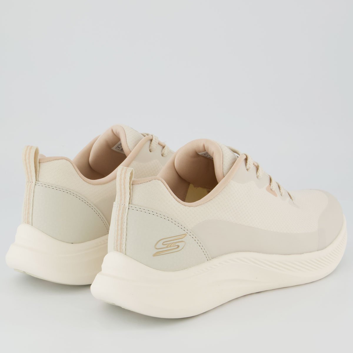 Tênis Skechers Bobs Moda Flex Feminino Bege Bege 3