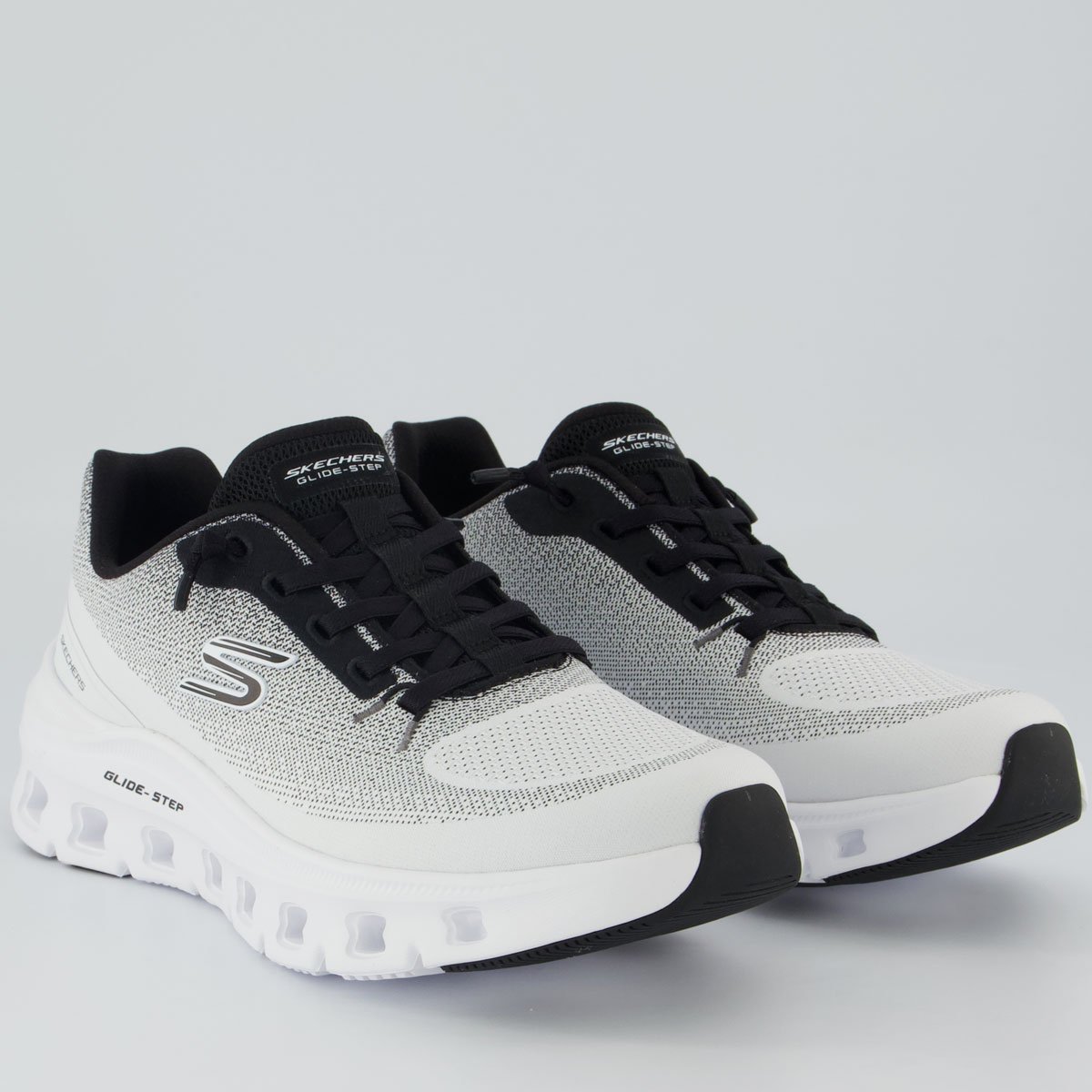 Tênis Skechers Glide-Step Pro Feminino Branco e Preto Branco/Preto 2
