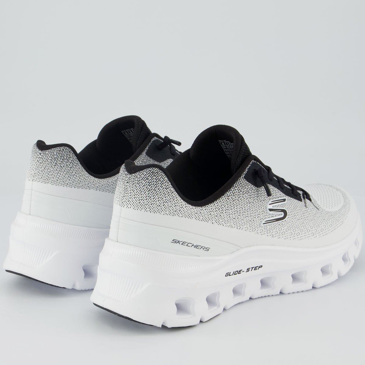 Tênis Skechers Glide-Step Pro Feminino Branco e Preto Branco/Preto 3