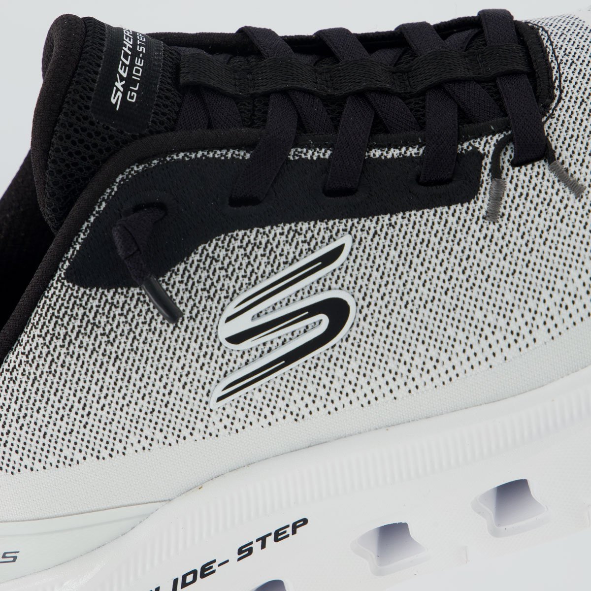 Tênis Skechers Glide-Step Pro Feminino Branco e Preto Branco/Preto 7