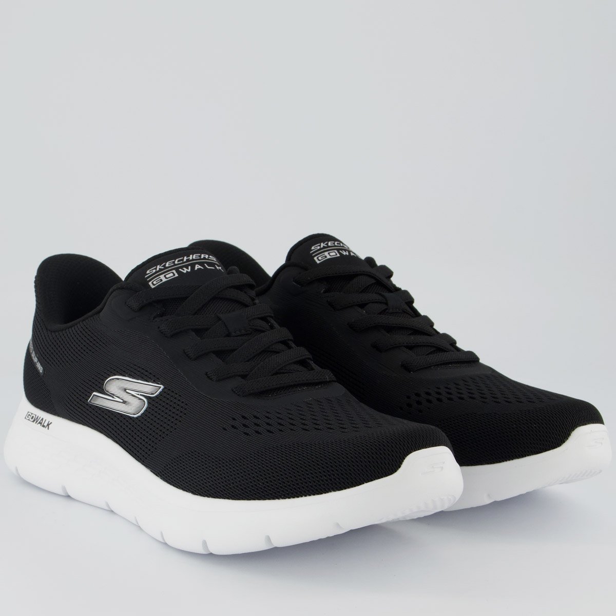 Tênis Skechers Go Walk Flex Preto e Branco Preto/Branco 2