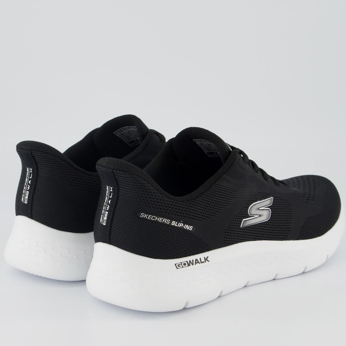 Tênis Skechers Go Walk Flex Preto e Branco Preto/Branco 3