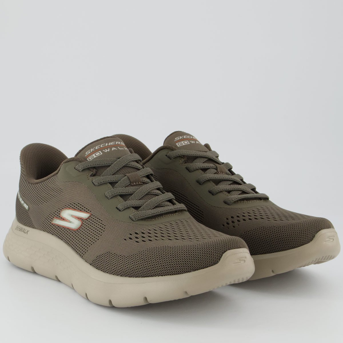 Tênis Skechers Go Walk Flex Cinza Escuro Cinza/Verde 2