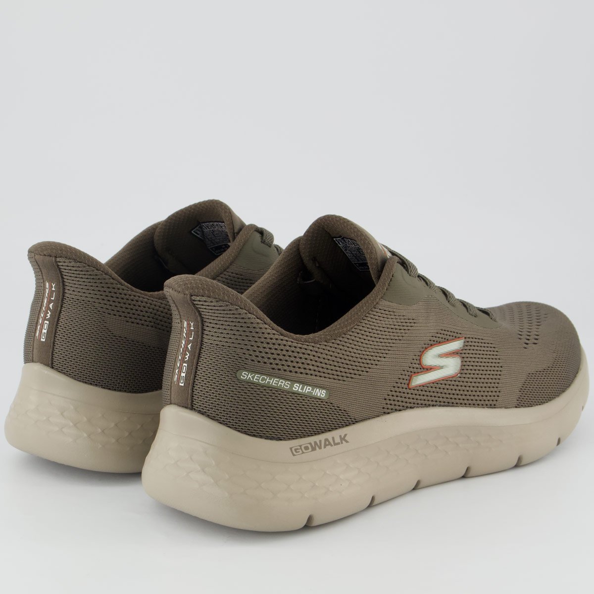Tênis Skechers Go Walk Flex Cinza Escuro Cinza/Verde 3